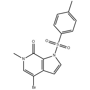 4-bromo-6-metüül-1-tosüül-1H-pürrolo[2,3-c]püridiin-7(6H)-oon CAS nr. :1445993-87-2