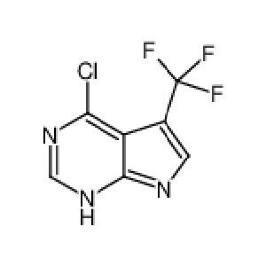 4-Kloro-5-(trifluorometüül)-7H-pürrolo[2,3-d]pürimidiin CAS nr: 1211520-73-8