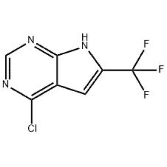 4-kloro-6-(trifluorometüül)-7H-pürrolo[2,3-d]pürimidiin CAS nr: 1830312-37-2